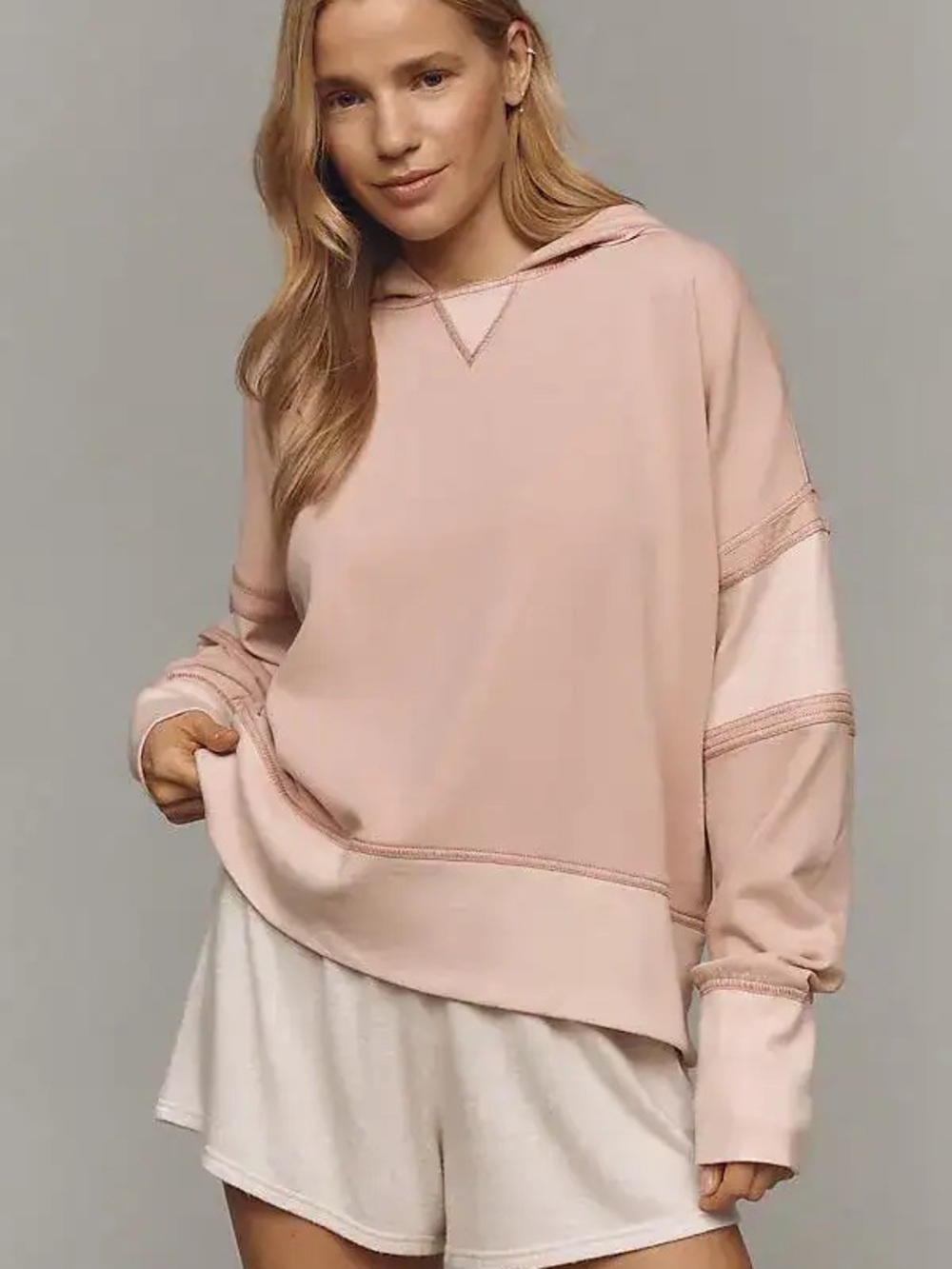 Daily Practice Anthropologie Women’s Relaxed Boxy Pullover Hoodie - #300